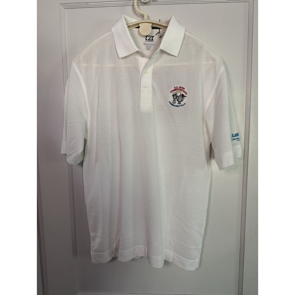 2014 U.S. Open Pinehurst No. 2 Cutter & Buck CB DryTec Polo M NWT LabCorp